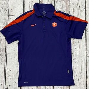 Clemson University Tigers NCAA College Polo Golf Niek Dri - Fit Shirt